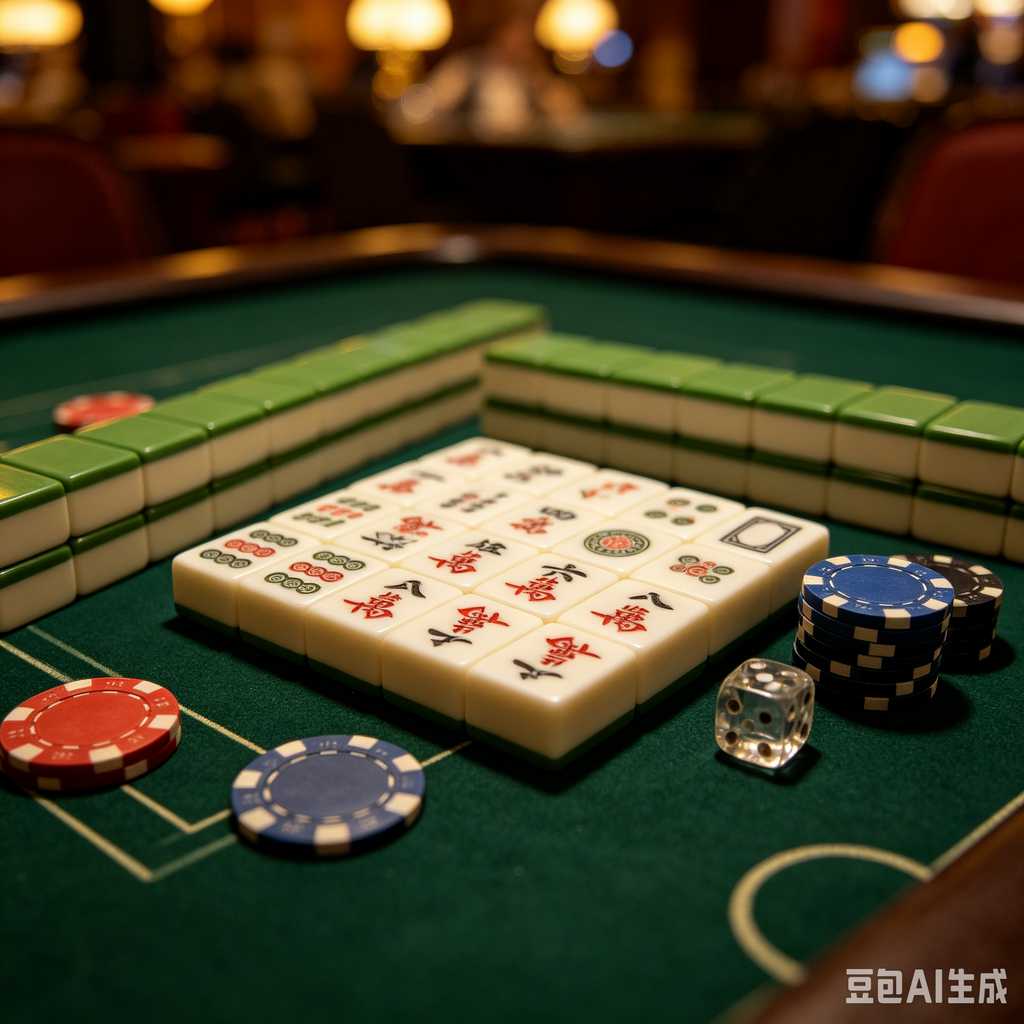 bamboo wood mahjong set